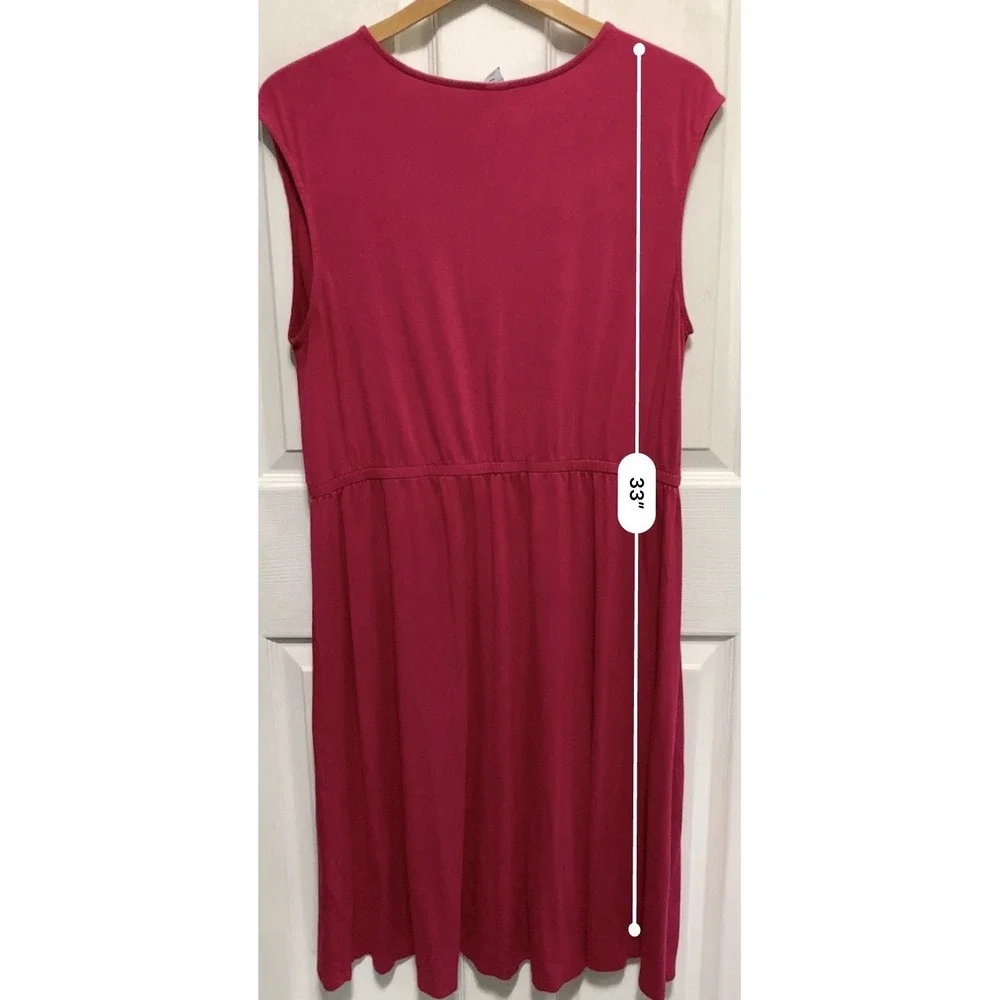 Old Navy Women's Sleeveless Sun Dress Casual 1X Plus Summer Vacation flowy - Picture 5 of 8